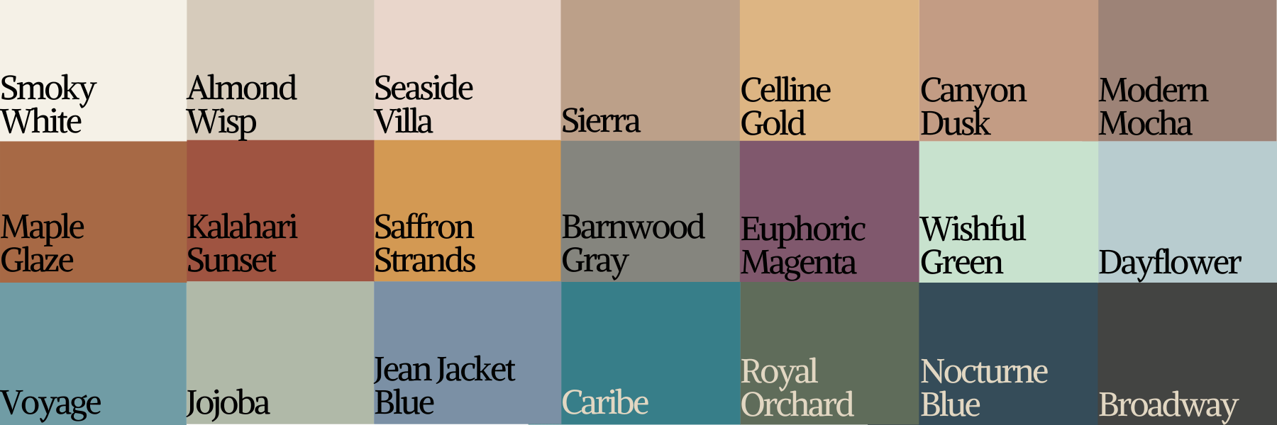 2021 Paint Colour Trends